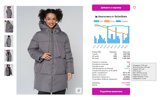 SellerStats - Аналитика Вайлдберриз и Озон screenshot