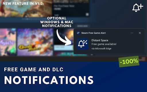 Steam Free Game Alert screenshot