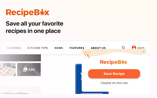 RecipeBox – Save Your Recipes! screenshot