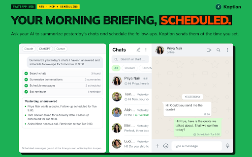 Audio to Text + Translation in WhatsApp Web using ChatGPT screenshot