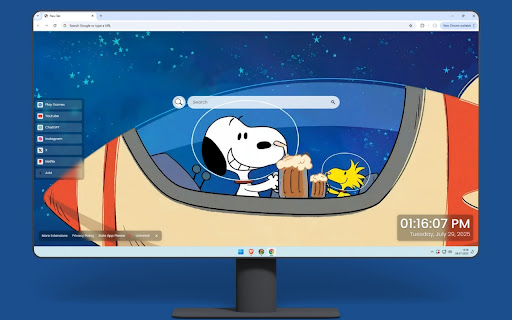 Snoopy and Woodstock Live Wallpaper screenshot