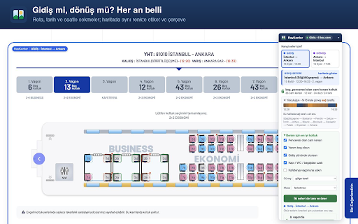 RayKonfor — Tren Koltuk Asistanı screenshot