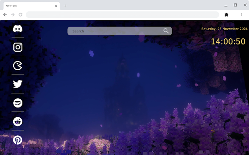 Lilac Field at Night - A Minecraft Dreamscape! screenshot