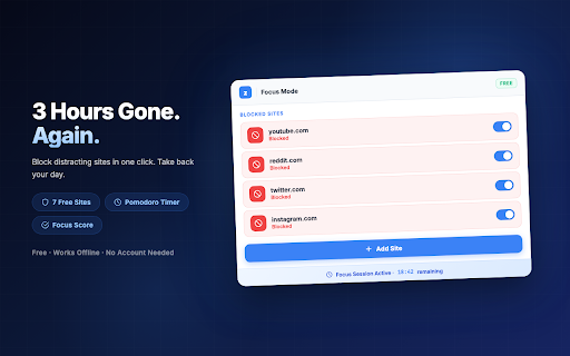 Focus Mode Pro - Website Blocker with Timers screenshot