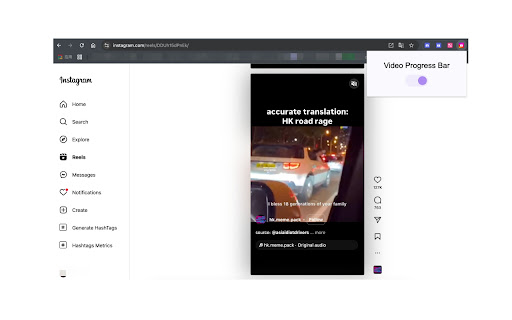Instagram Video Progress Bar screenshot