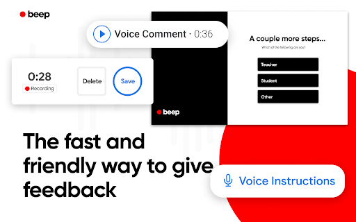 Audio Recordings for Google Classroom - Beep screenshot
