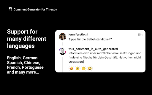 Comment Generator for Threads screenshot