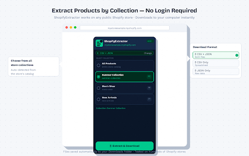 ShopifyExtractor screenshot