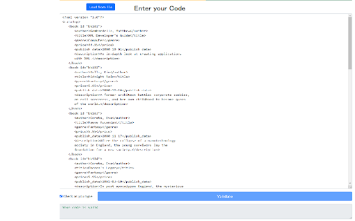 XML Validator screenshot