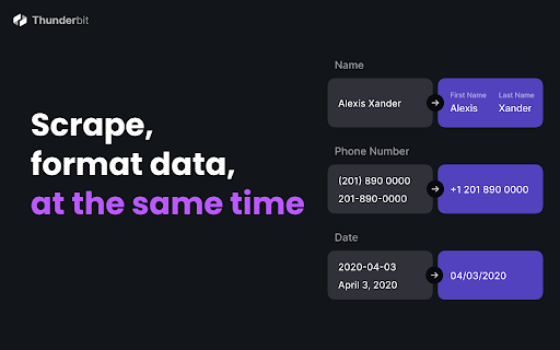 Thunderbit: AI Web Scraper & Web Automation Agent screenshot