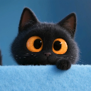 Adorable big eyed kitten live wallpaper icon