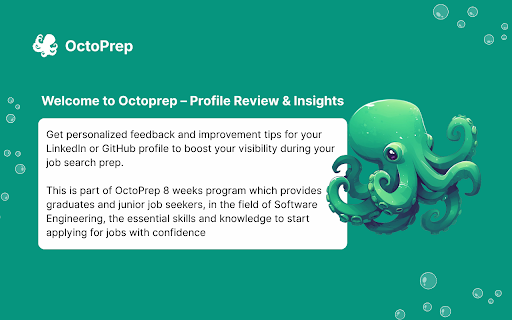 OctoPrep - Profile Review and Job Tracker screenshot