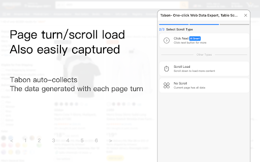 Tabon - One-Click Export Web Data, Web Scraper Table Download screenshot