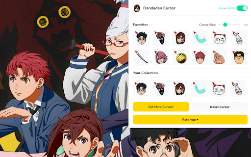 Dandadan Cursor ★ Custom Cursor for Chrome™ screenshot