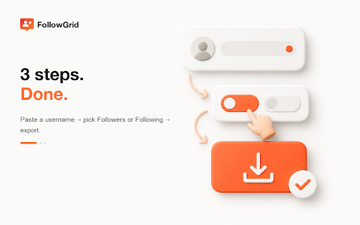 FollowGrid - Instagram Followers & Following Export screenshot