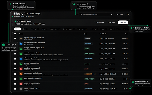 GPT Library Manager screenshot