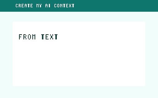 Create my AI Context screenshot