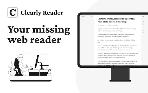 Clearly Reader - Your AI Reading Assistant screenshot