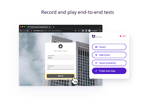 BugBug Automation Testing screenshot