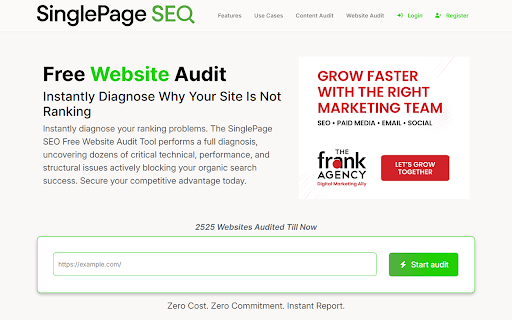 SinglePageSEO | Website & Content Analysis screenshot