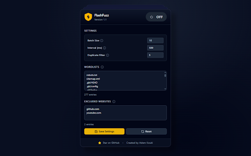 FlashFuzz screenshot