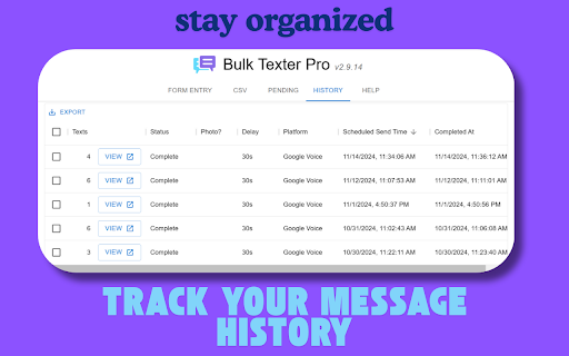 Bulk Texter Pro screenshot