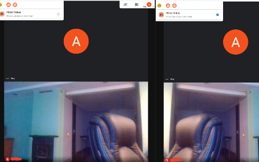 Mirror Mode for Google Meet™ screenshot