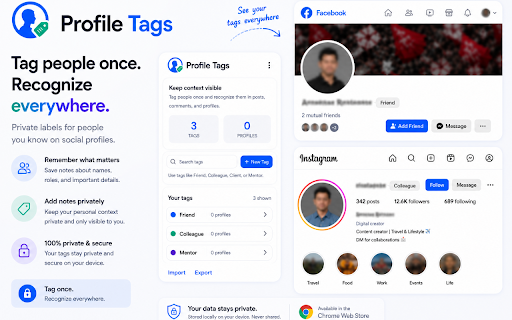 Profile Tags - Facebook & Instagram screenshot