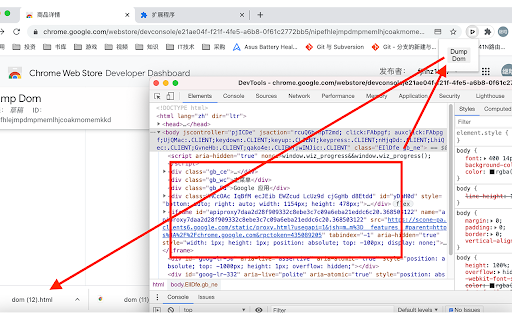 Dump Dom screenshot