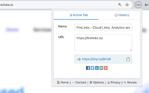 Tiny URL Shortener screenshot