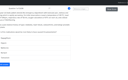 Pass Medicine Test Score Hider screenshot