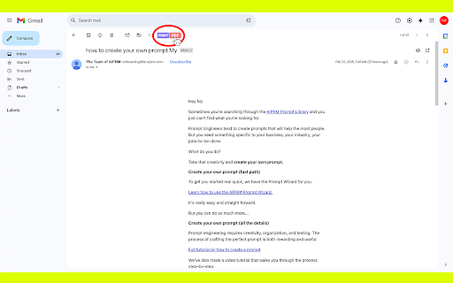 Save Emails from Gmail as PDF screenshot