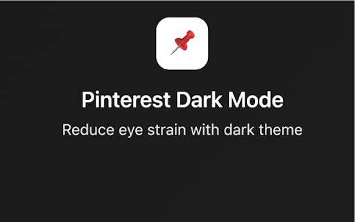 Pinterest Dark Mode - Chrome Browser and morre screenshot