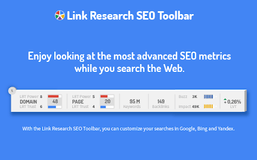 Link Research SEO Toolbar screenshot