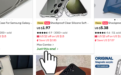 Skip AliExpress Bundle Deals: Just This One! screenshot