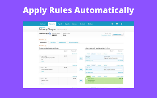 Xero Accounting Reconciliation Automation screenshot