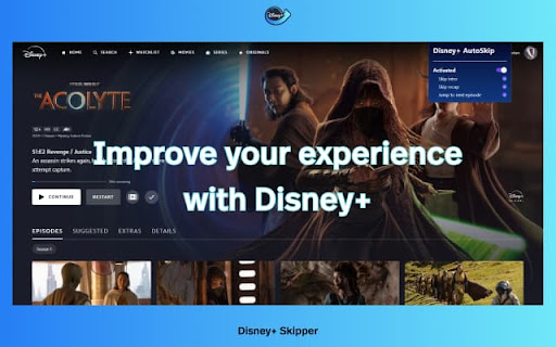 Disney+ AutoSkip screenshot