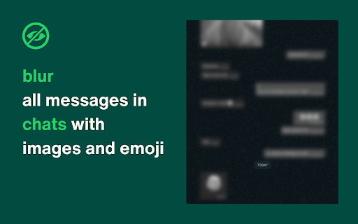 Privacy Extension for Whatsapp Web: Blur chats and contacts screenshot