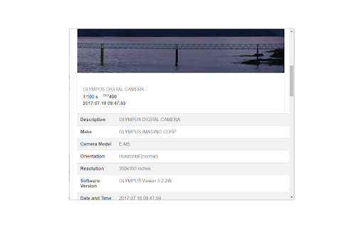 Exif Viewer screenshot