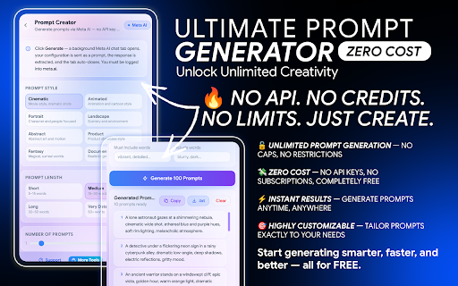 Meta Automator – Auto Meta Bulk AI Image & Video Generator screenshot