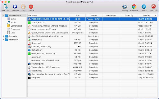 NeatDownloadManager Extension screenshot