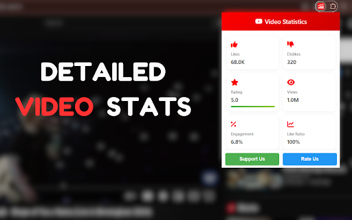 YouTube Stats Viewer - Likes, Dislikes & Engagement screenshot