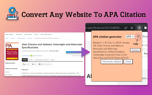 APA citation generator screenshot