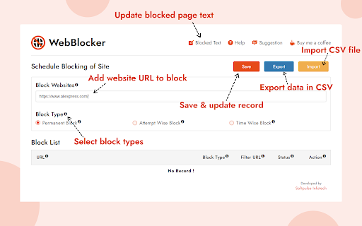Website Blocker — Block Sites, Focus Timer & Productivity Tools screenshot