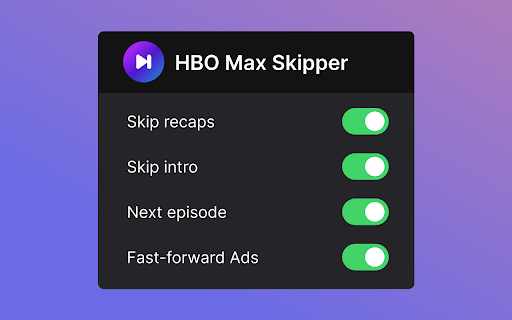 HBOmax Skipper: skip ads and intros screenshot