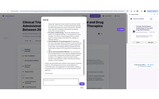 ResearchWize screenshot