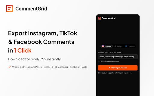 CommentGrid - Export, Analyze Comments & Pick Giveaway Winners screenshot