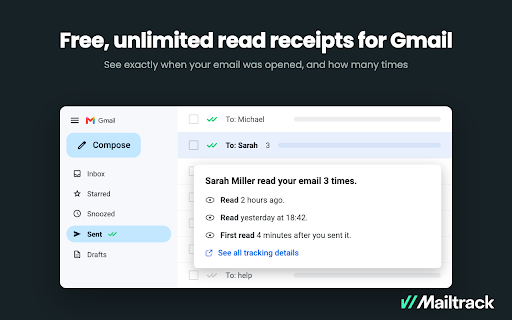 Mailtrack® – Email Tracker for Gmail screenshot