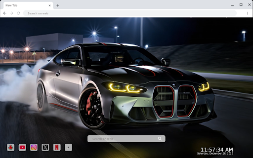 BMW M4 CSI Night Dirft Live Wallpaper screenshot