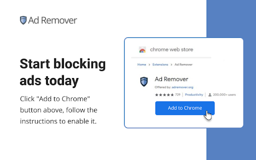 Ad Remover - Ad Blocker for Chrome screenshot